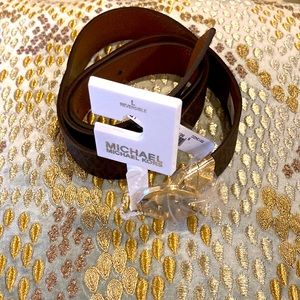 BN Michael Kors Signature and Logo Reversible Belt